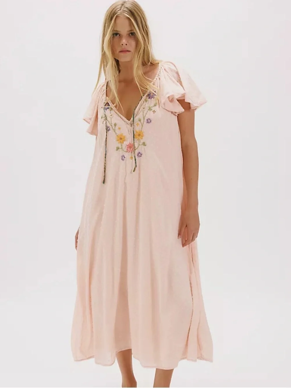 Free People Savannah Rose Midi Dress NWT